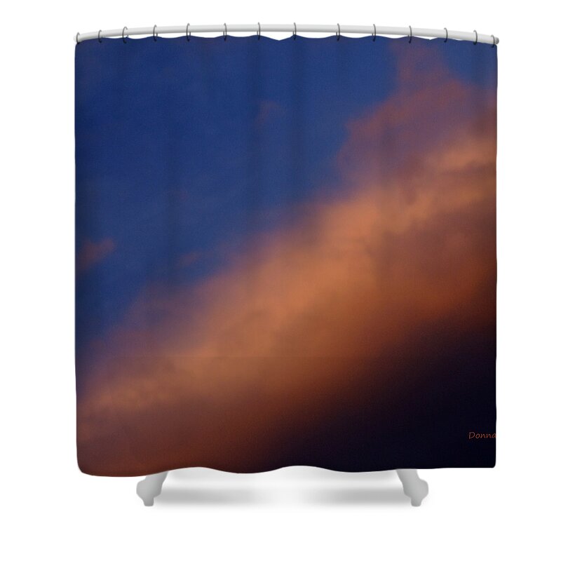 Blue Shower Curtain featuring the photograph Sunset Blue by Donna Blackhall