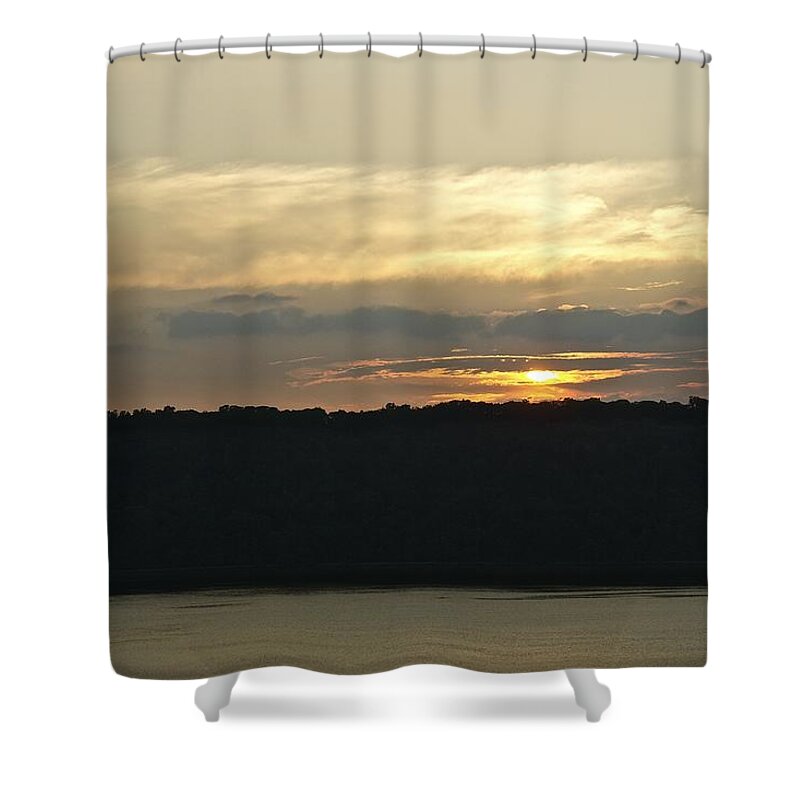 Sunset Shower Curtain featuring the photograph Sunset Glow by Ydania Ogando