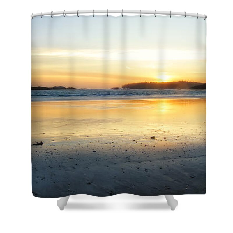 British Columbia Shower Curtain featuring the photograph Sunset Over Schooner Cove by Allan Van Gasbeck
