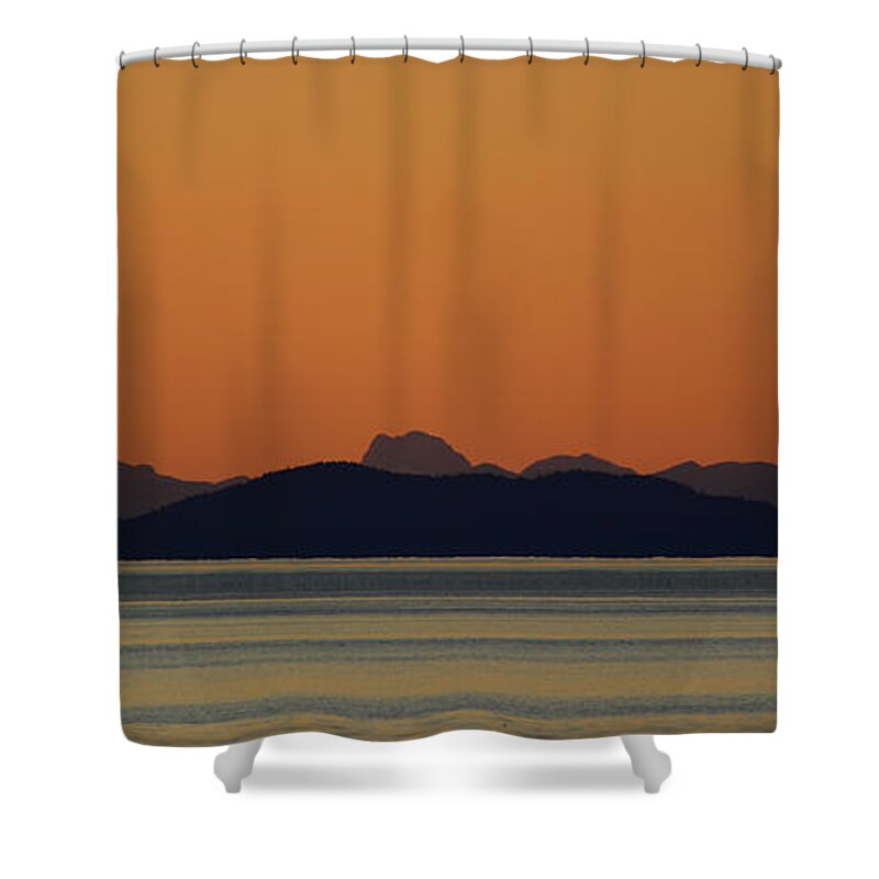 Orange Shower Curtain featuring the photograph Sunset Pastels by Randy Hall