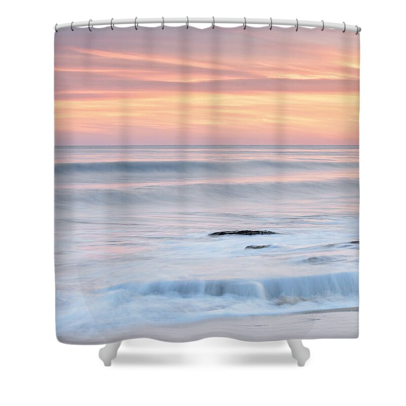 Sunrise Shower Curtain featuring the photograph Sunset Photography Art - Pastel Blue By Jo Ann Tomaselli by Jo Ann Tomaselli