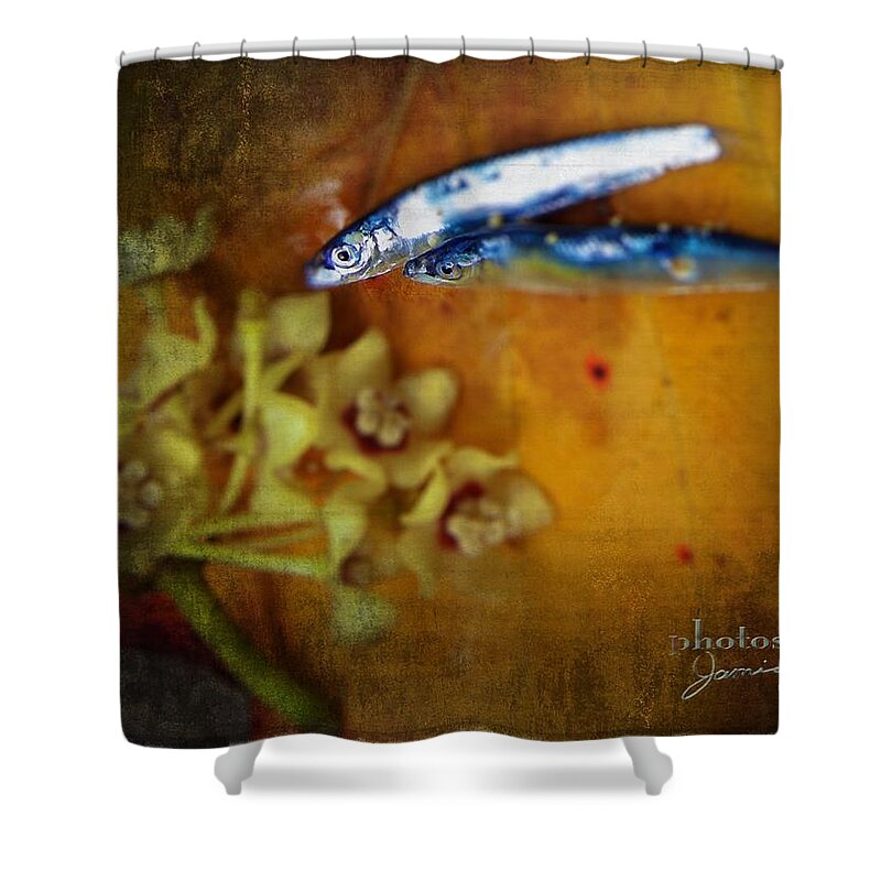Sushi Shower Curtain featuring the photograph Sunshine and Sushi by Jamie Johnson