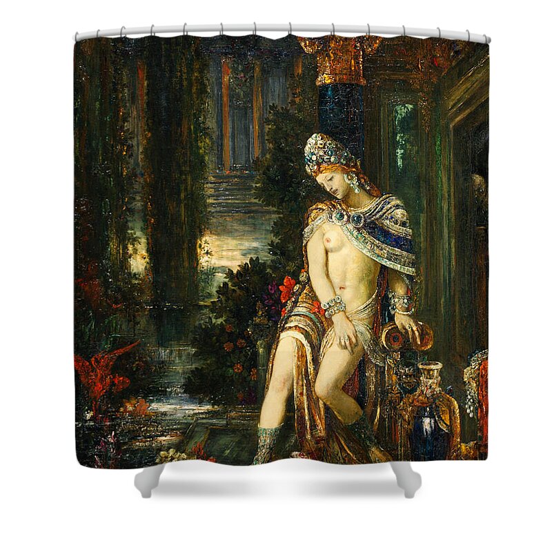 Gustave Moreau Shower Curtain featuring the painting Susanna and the Elders by Gustave Moreau