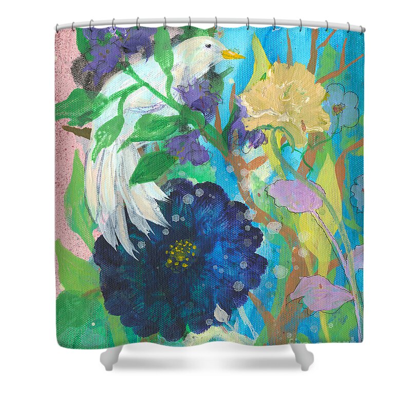Sweet Shower Curtain featuring the painting Sweet Like Sugar by Robin Pedrero