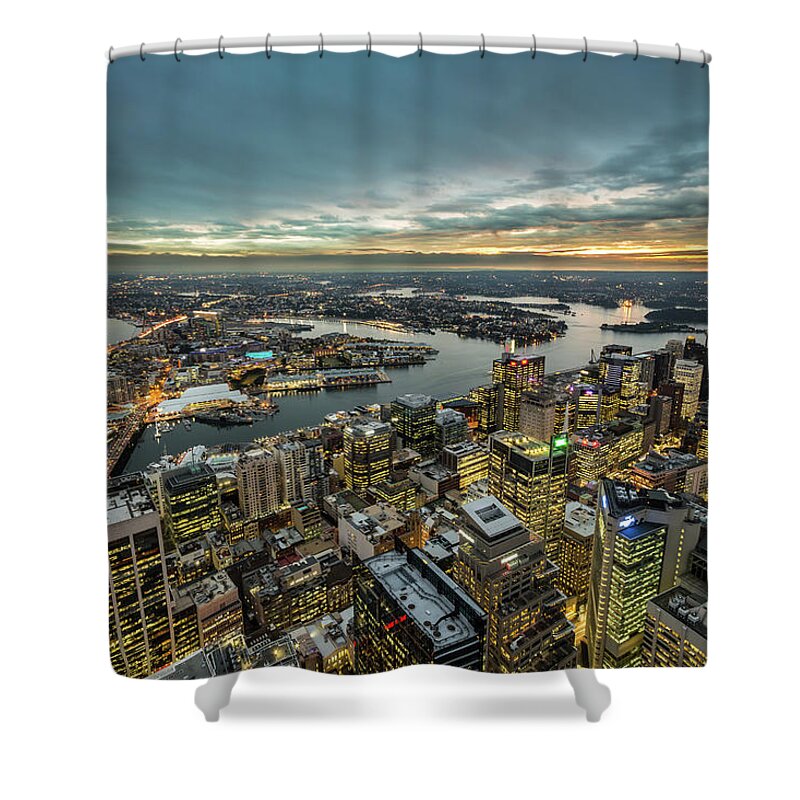 Tranquility Shower Curtain featuring the photograph Sydney by Mike Mackinven