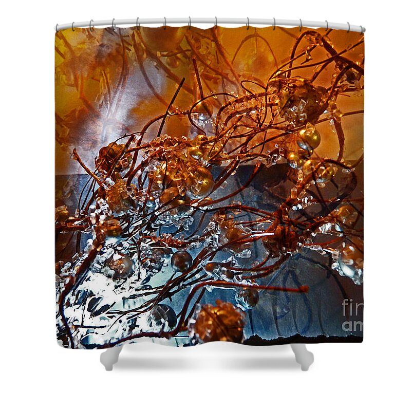 Synapses Shower Curtain featuring the digital art Synapses by Eva-Maria Di Bella