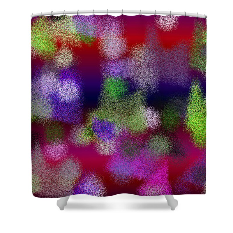 Abstract Shower Curtain featuring the digital art T.1.160.10.16x9.9102x5120 by Gareth Lewis