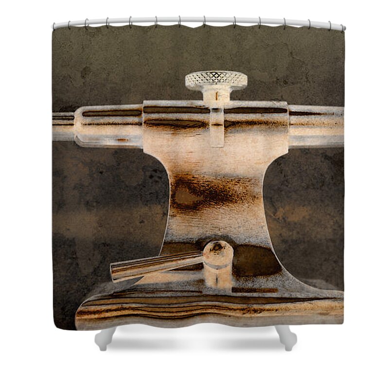Machine Shower Curtain featuring the photograph Tailpiece by WB Johnston