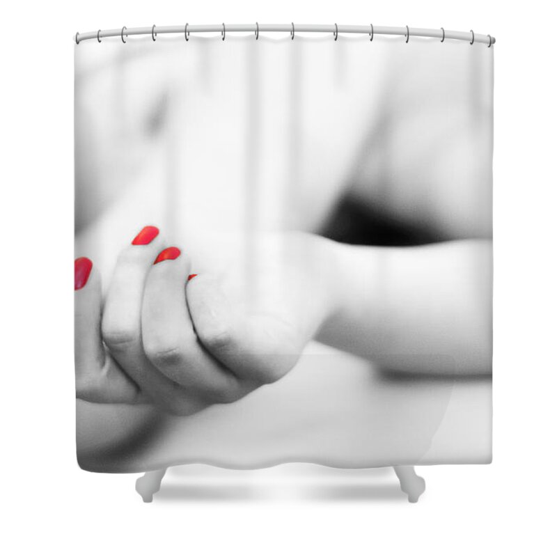 Adult Shower Curtain featuring the photograph Tania by Stelios Kleanthous