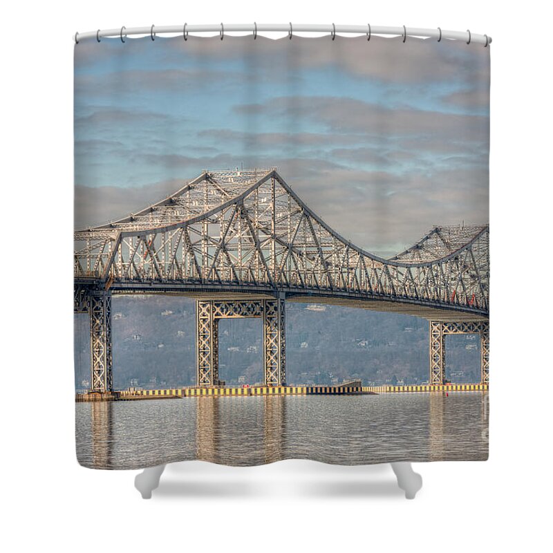 Clarence Holmes Shower Curtain featuring the photograph Tappan Zee Bridge III by Clarence Holmes
