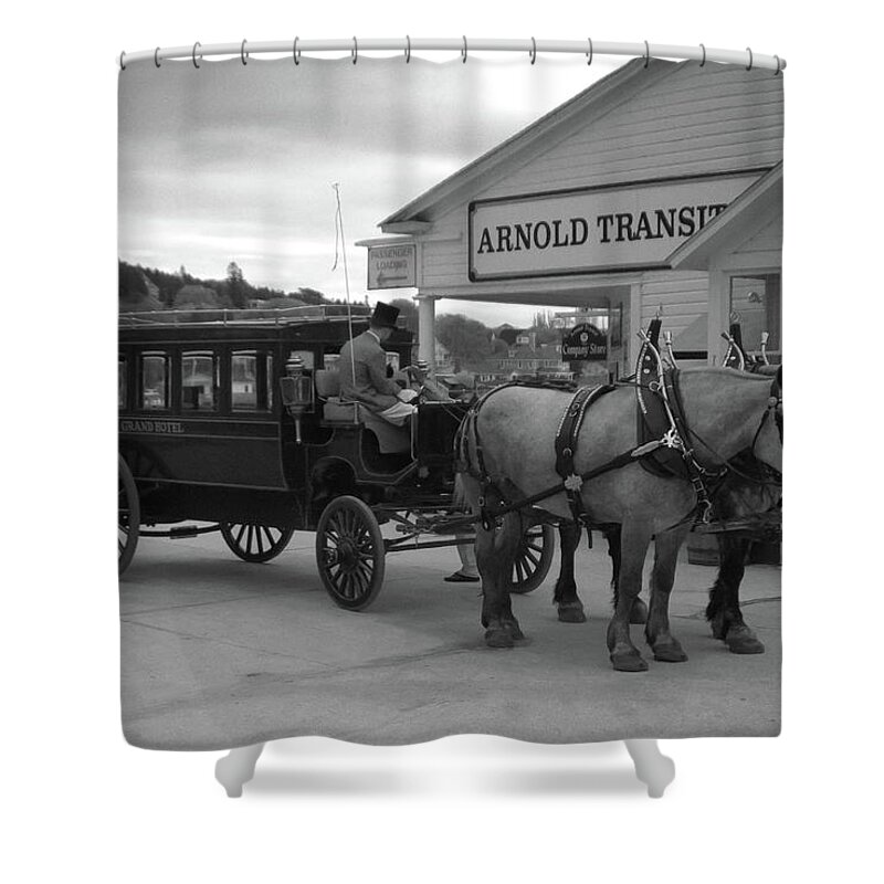 Animal Shower Curtain featuring the photograph Taxi 10416 by Guy Whiteley