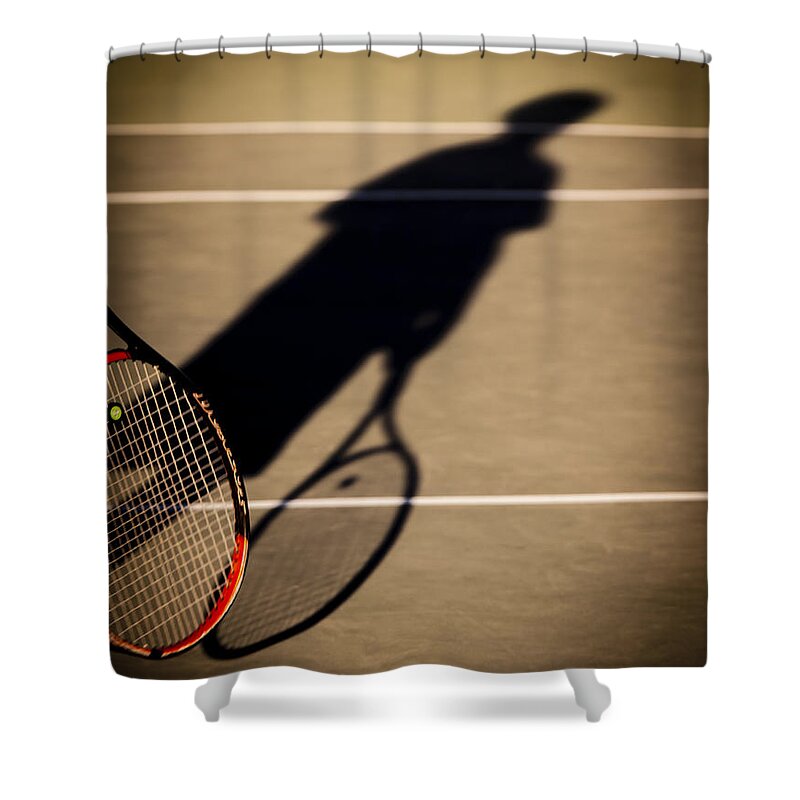 Tennis Shower Curtain featuring the photograph Tennis by Caitlyn Grasso
