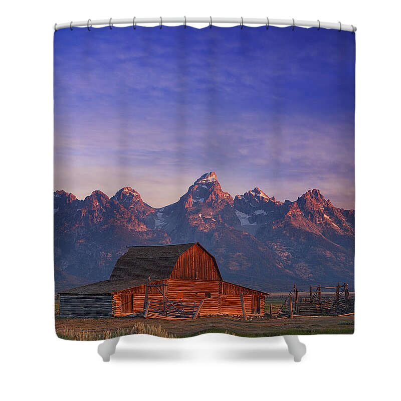 Tetons Shower Curtain featuring the photograph Teton Sunrise by Darren White