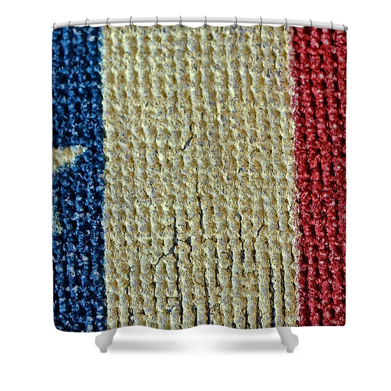 Texas Shower Curtain featuring the photograph Texas First Lone Star Dodson's Flag by Bill Owen