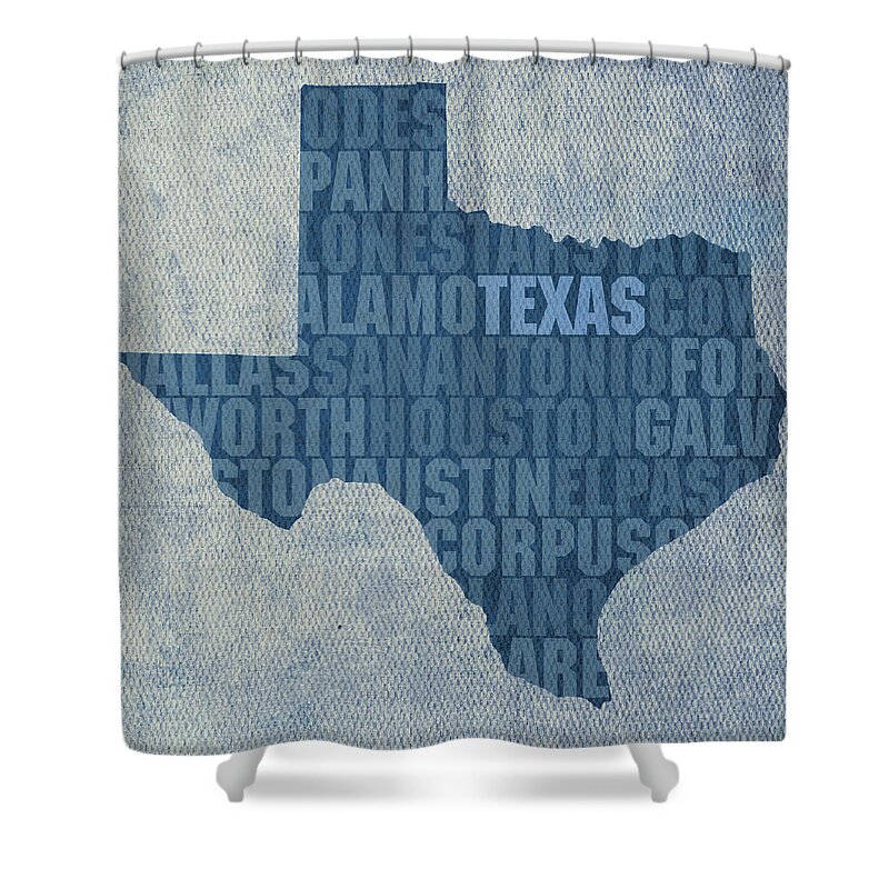 Lone Star Texas Frog Shower Curtain