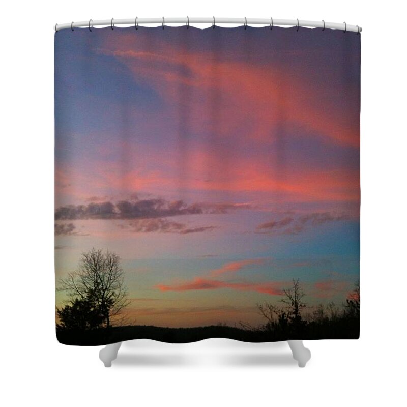 Durham Shower Curtain featuring the photograph Thankful for the Day by Linda Bailey