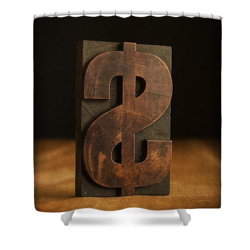 Old Shower Curtain featuring the photograph The Almighty Dollar by Edward Fielding