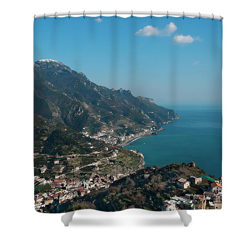 Tranquility Shower Curtain featuring the photograph The Amalfi Coast From Ravello by Driendl Group