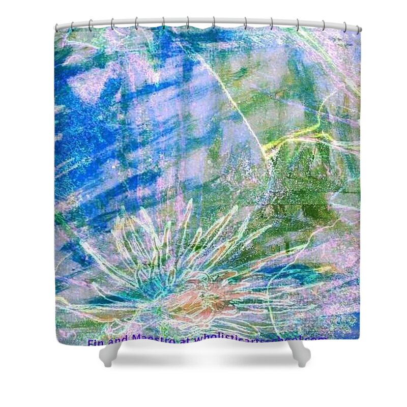 The Artists Duty Painting Shower Curtain featuring the mixed media The Artists Duty by PainterArtist FIN