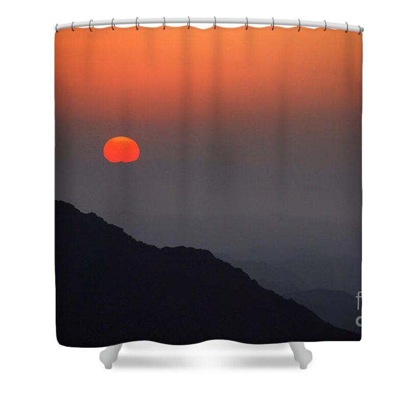 Sunrise Shower Curtain featuring the photograph The Beginning by Hannes Cmarits