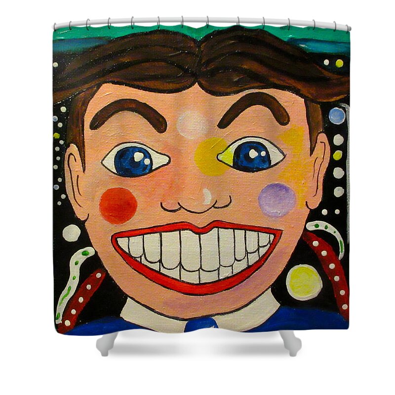 Tillie Shower Curtain featuring the painting The Boy Of Wonder by Patricia Arroyo