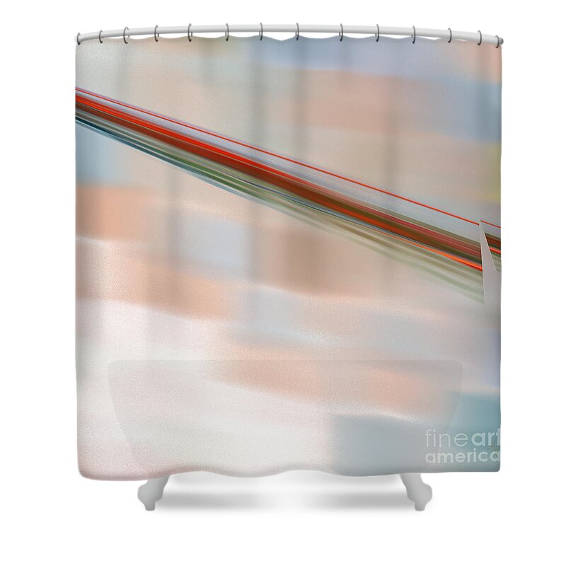 Fractal Shower Curtain featuring the digital art The Break by Victoria Harrington