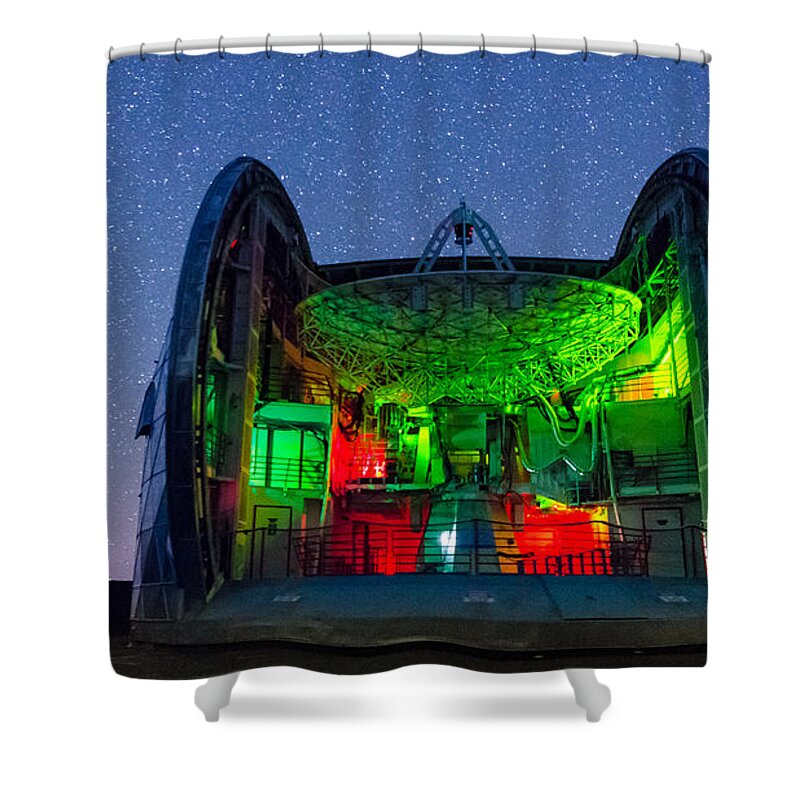 Big Island Shower Curtain featuring the photograph The Caltech Submillimeter Observatory by Jason Chu