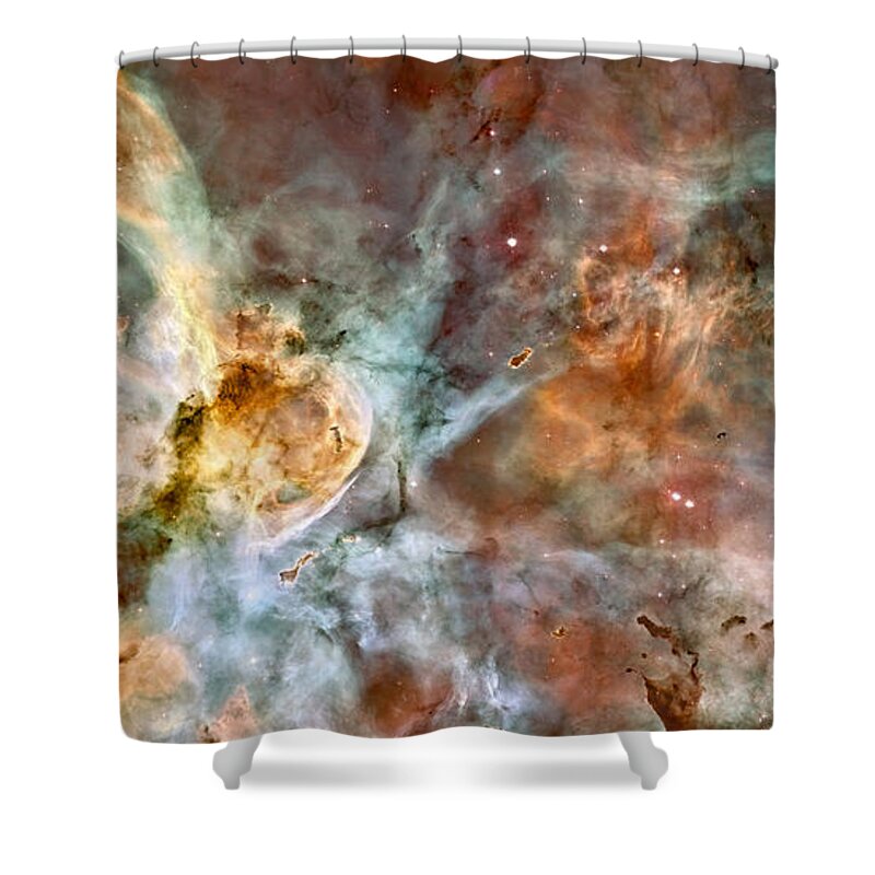 Hubble Shower Curtain featuring the photograph The Carina Nebula #1 by Eric Glaser