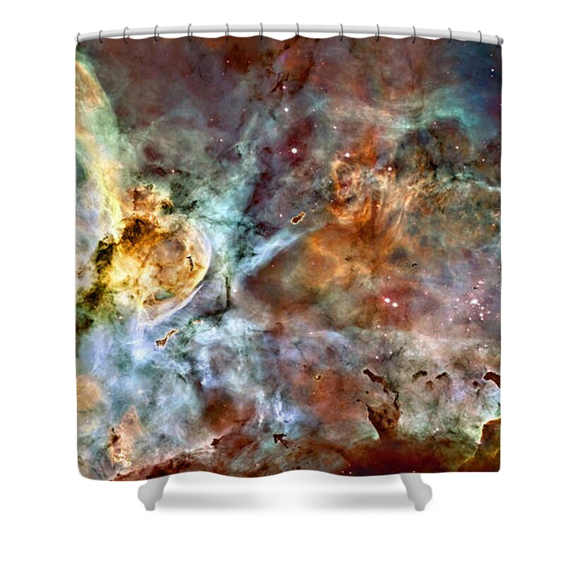  Carina Shower Curtain featuring the photograph The Carina Nebula by Ricky Barnard