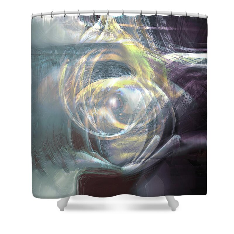 Chamber Shower Curtain featuring the digital art The Chamber by Linda Sannuti