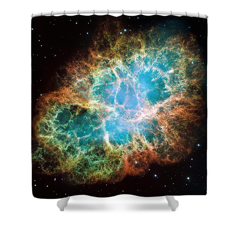 Crab Nebula Shower Curtain featuring the photograph The Crab Nebula by Eric Glaser