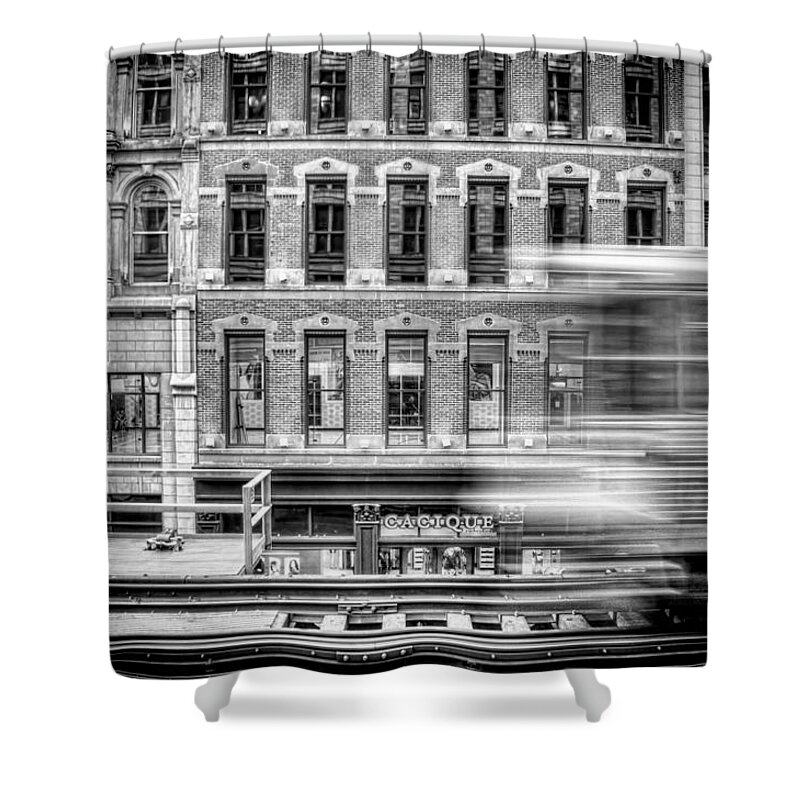 Chicago Shower Curtain featuring the photograph The Elevated by Scott Norris