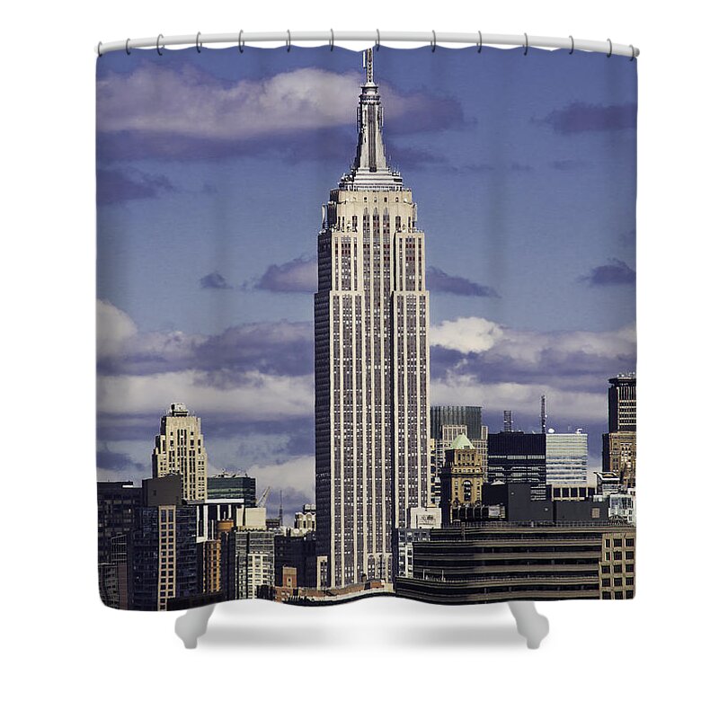 Empire State Building Shower Curtain featuring the photograph The Empire State Building by Jatin Thakkar