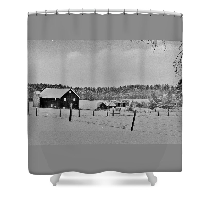  Shower Curtain featuring the photograph The Family Farm by Daniel Thompson