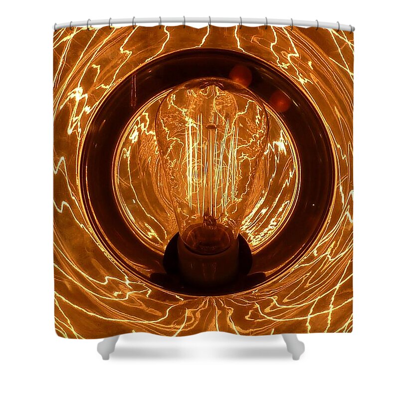 Newel Hunter Shower Curtain featuring the photograph The Fire Within by Newel Hunter