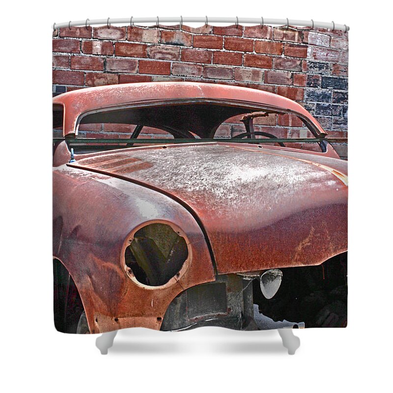 Car Shower Curtain featuring the photograph The Fixer Upper by Lynn Sprowl