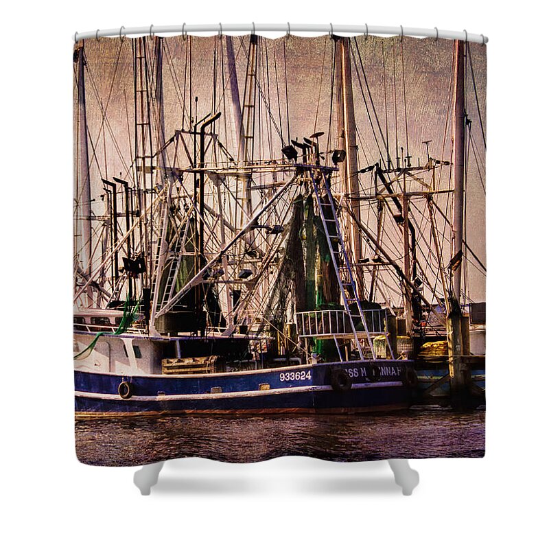 Boats Shower Curtain featuring the photograph The Fleets In by Barry Jones