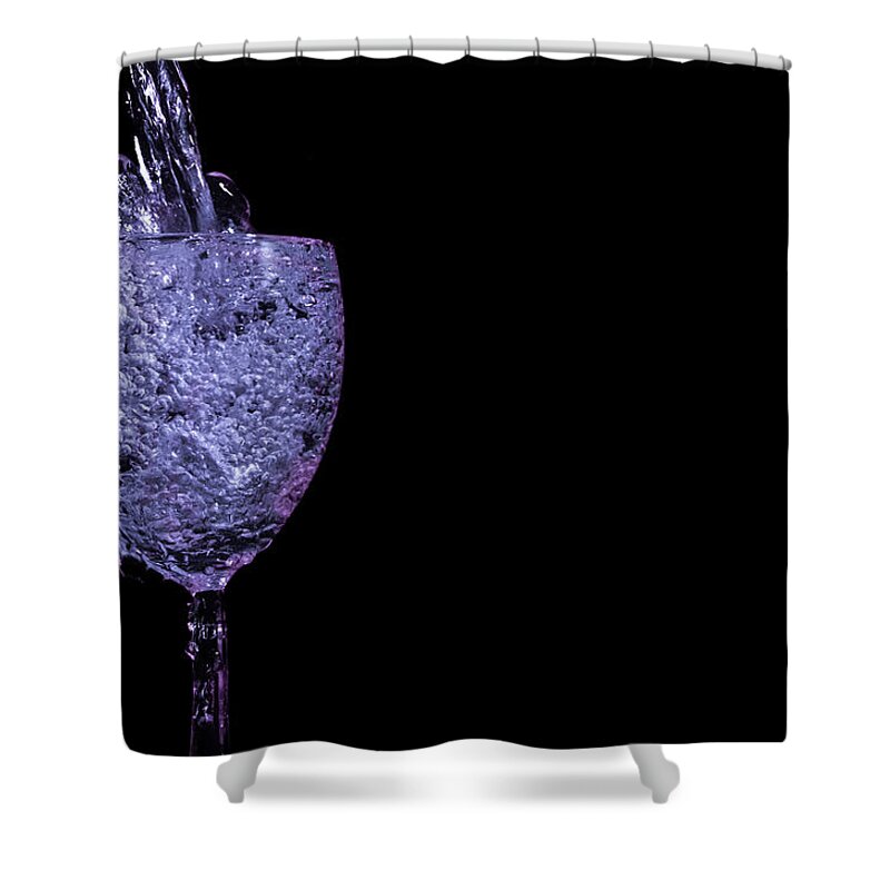 Art Shower Curtain featuring the photograph The Flowing Glass by Wild Fotos