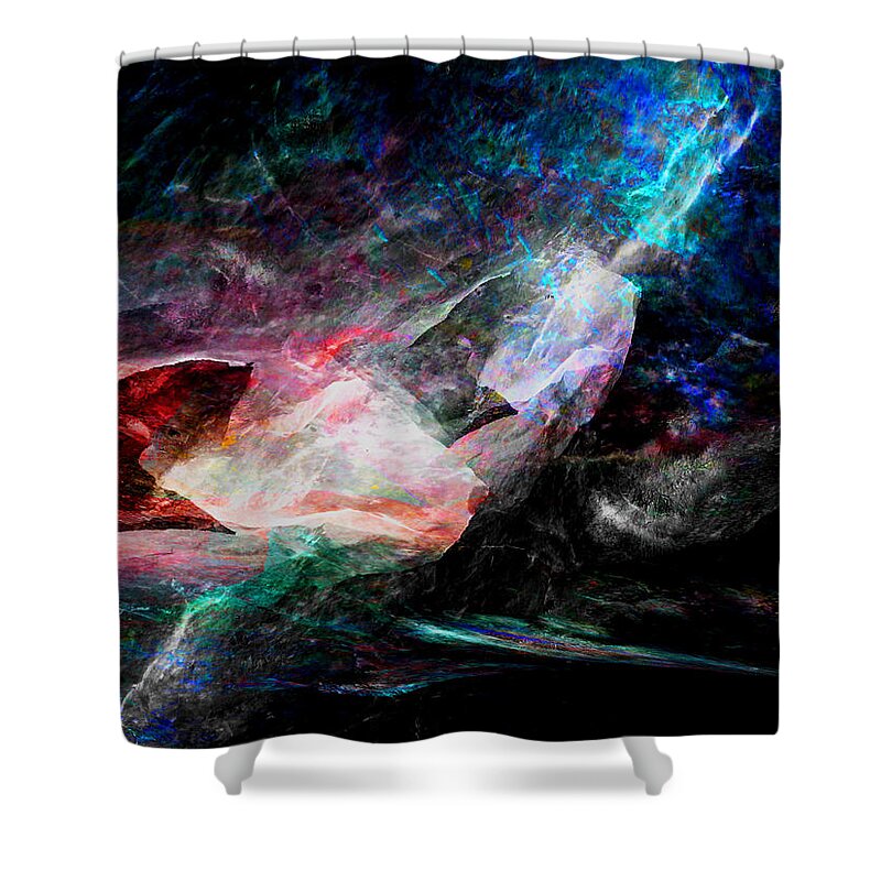 Abstract Shower Curtain featuring the photograph The Gift by Stephanie Grant