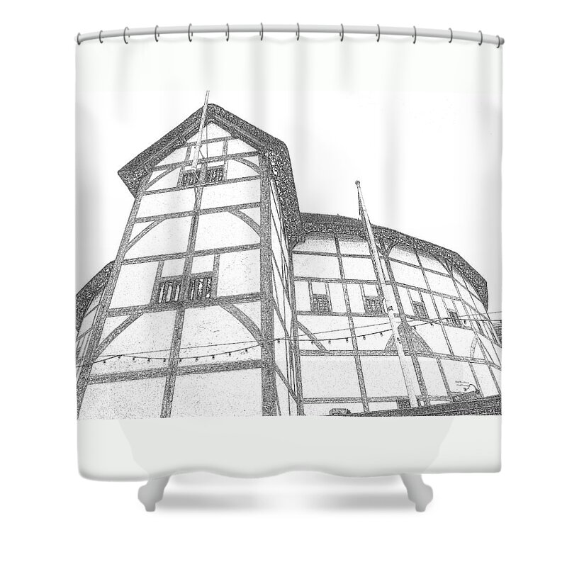 Globe Shower Curtain featuring the photograph The Globe Theatre London by Gordon James