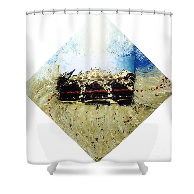The Glory Of Being Shower Curtain featuring the painting The glory of Being by Heidi Sieber