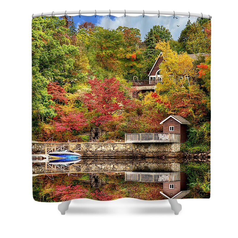 Scenic Shower Curtain featuring the photograph The Good Life by Kathy Baccari