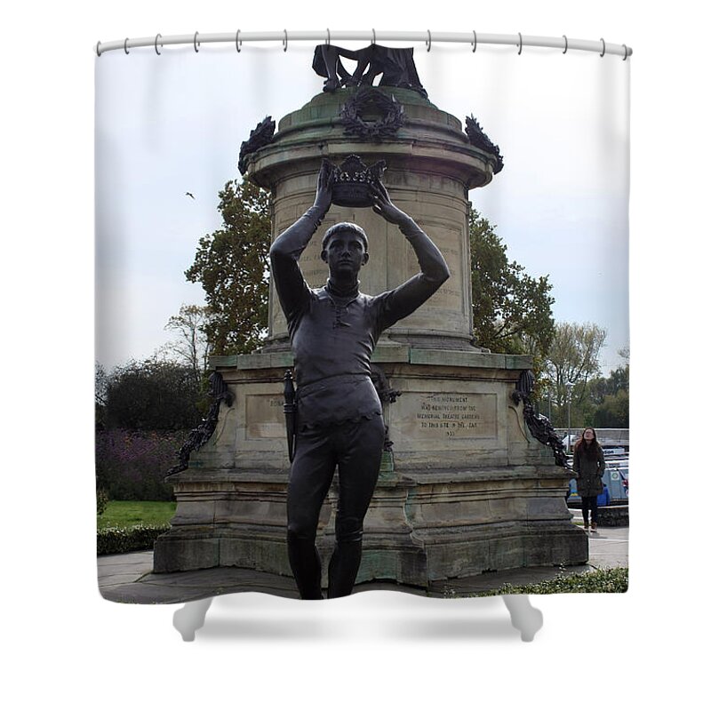  Prince Hal Shower Curtain featuring the photograph The Gower Memorial Prince Hal by Terri Waters