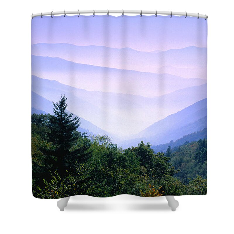 Southern Usa Shower Curtain featuring the photograph The Great Smoky Mountains National Park by John Elk