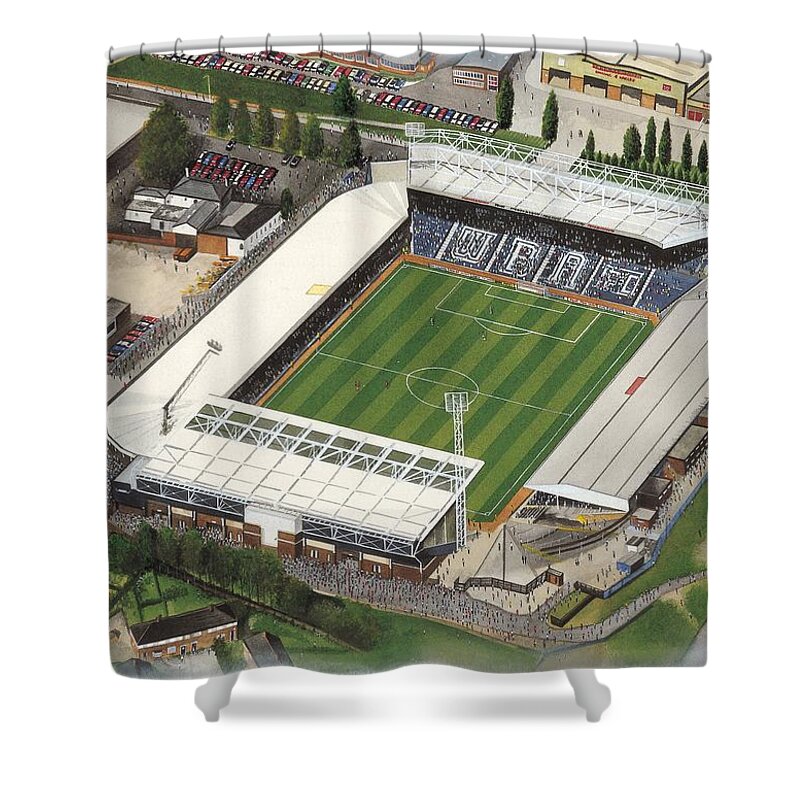 Art Shower Curtain featuring the painting The Hawthorns - W.B.A. by Kevin Fletcher