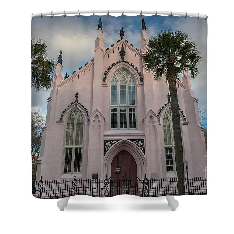 The Huguenot Church Shower Curtain featuring the photograph The Huguenot Church by Dale Powell