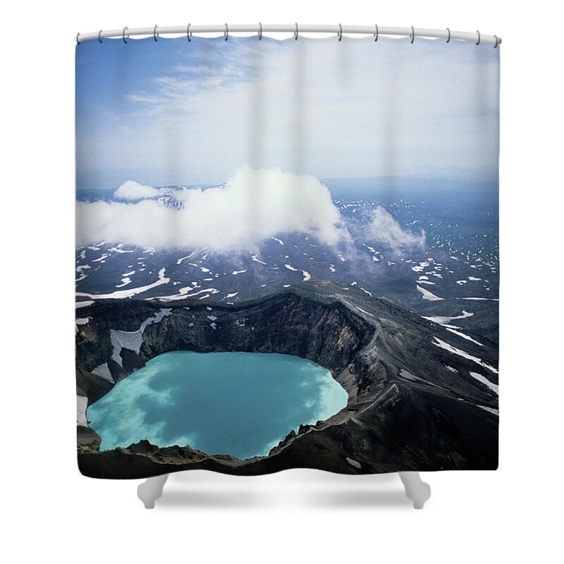 Snow Shower Curtain featuring the photograph The Kamchatka Peninsula In Siberia by Mark Newman