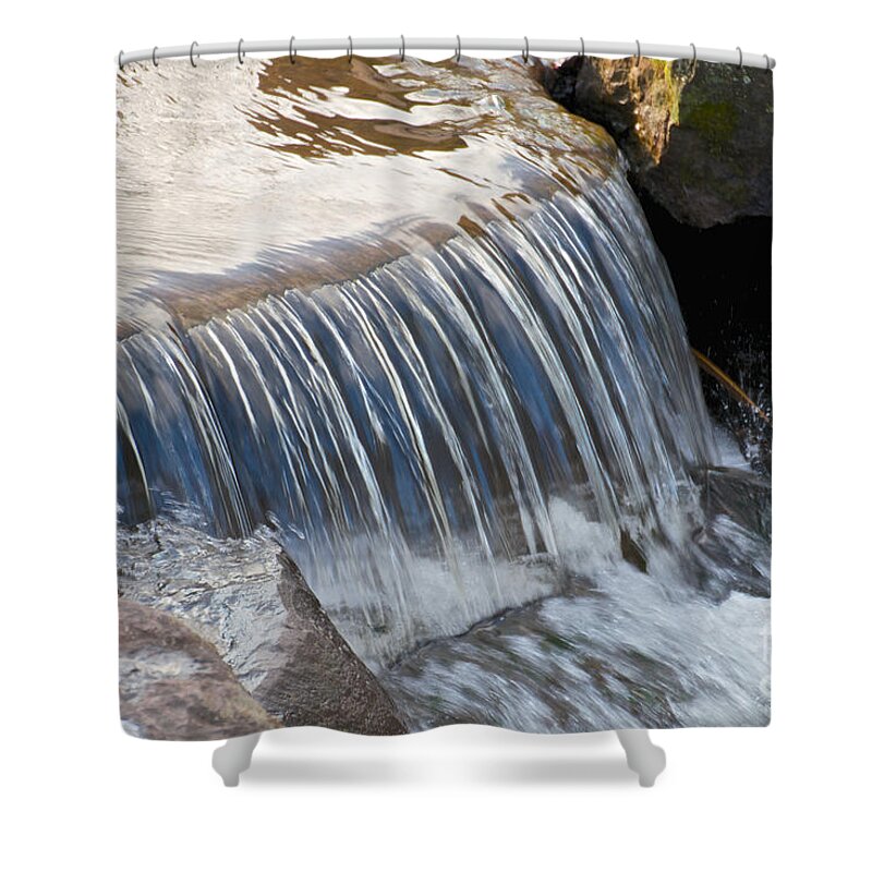 Water Shower Curtain featuring the photograph The Kent Park Waterfall by William Norton