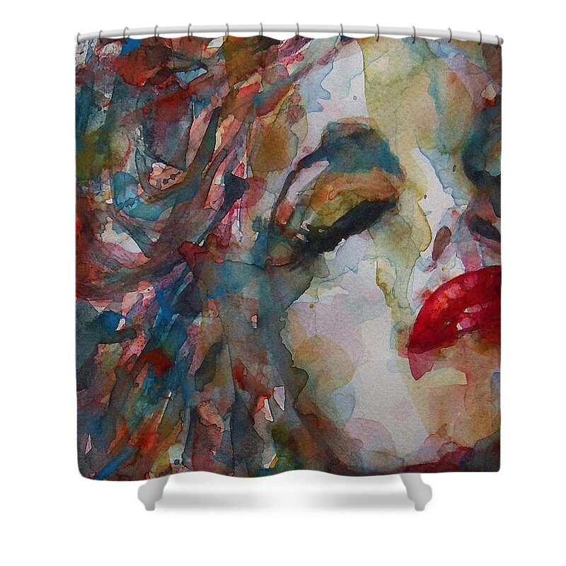 Marilyn Monroe Shower Curtain featuring the painting The Last Chapter by Paul Lovering