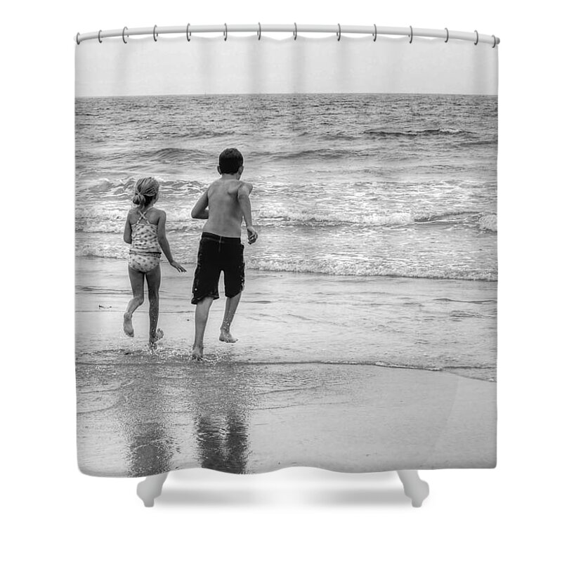 California Shower Curtain featuring the photograph The Last Wave by Bill Hamilton